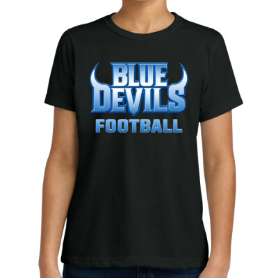 Youth Blue Devils Football CVC T-shirt Thumbnail