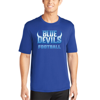Adult Blue Devils Football Dri-Fit T-shirt Thumbnail