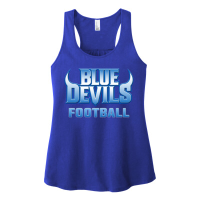 Women's Blue Devils Football Racerback Tank Thumbnail