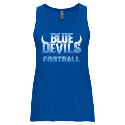 Women's Blue Devils Football Cotton Tank Thumbnail
