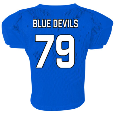 Adult Blue Devils Custom Number Practice Jersey Thumbnail