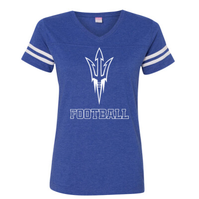 Women's Blue Devils Football Jersey Tee Thumbnail