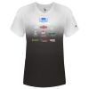 Women's V-Neck Ombre T-Shirt Thumbnail
